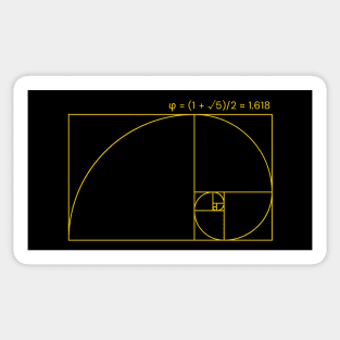 Fibonacci Golden Ratio Sticker